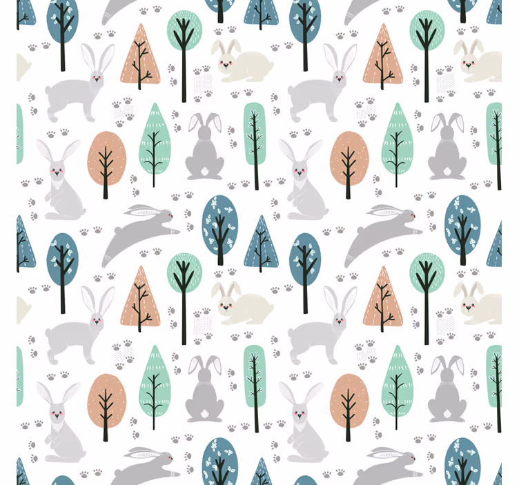Tenda a rullo animali modello di creature del bosco - TenStickers
