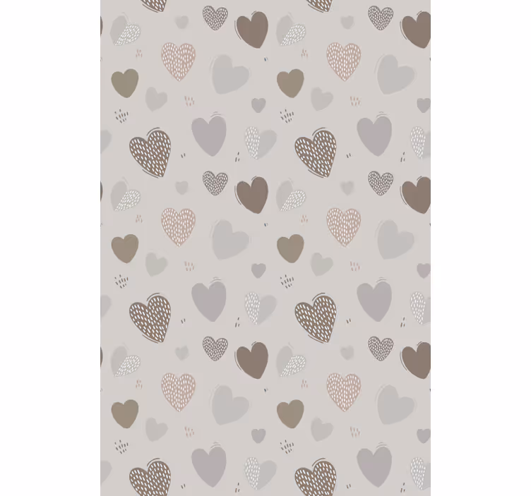 Tenda a rullo romantica motivo grigio - TenStickers