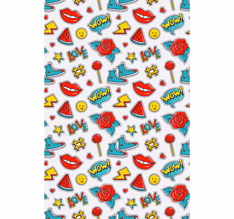 Tenda a rullo divertente modelli della cultura pop - TenStickers