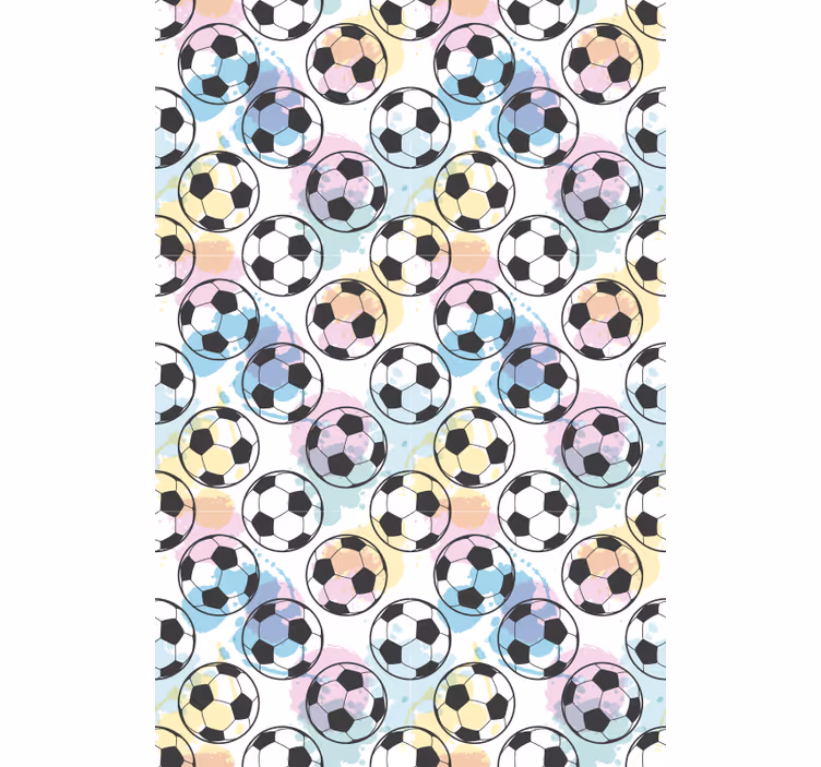 Tenda a rullo calcio palline colorate - TenStickers