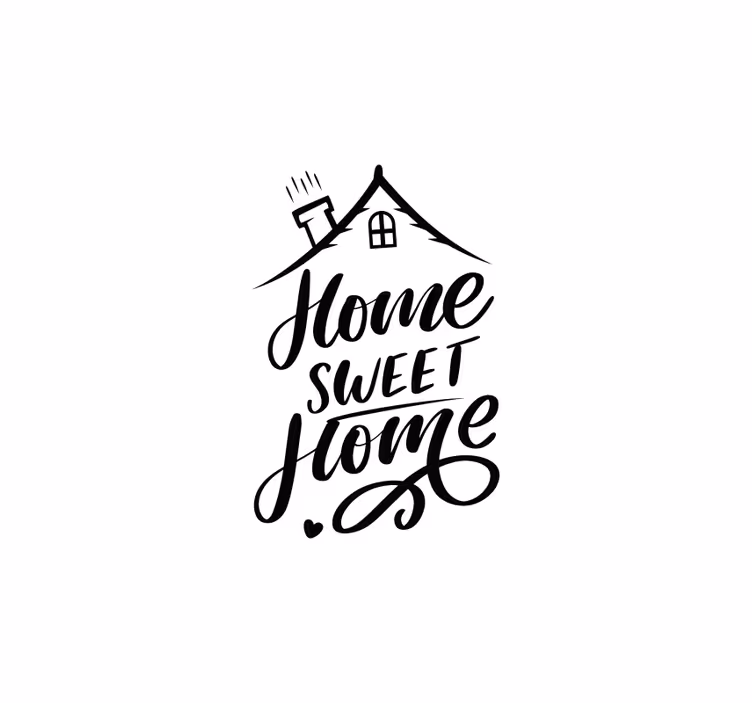 Tenda a rullo soggiorno frasi home sweet home - TenStickers