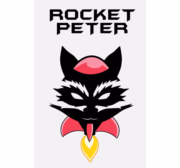 Tende a rullo personalizzabili volto di personaggio giocoso - TenStickers