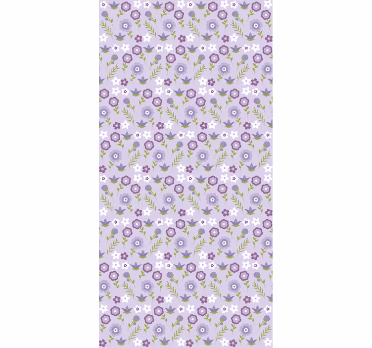 Tenda a rullo fiori armonia del motivo floreale - TenStickers