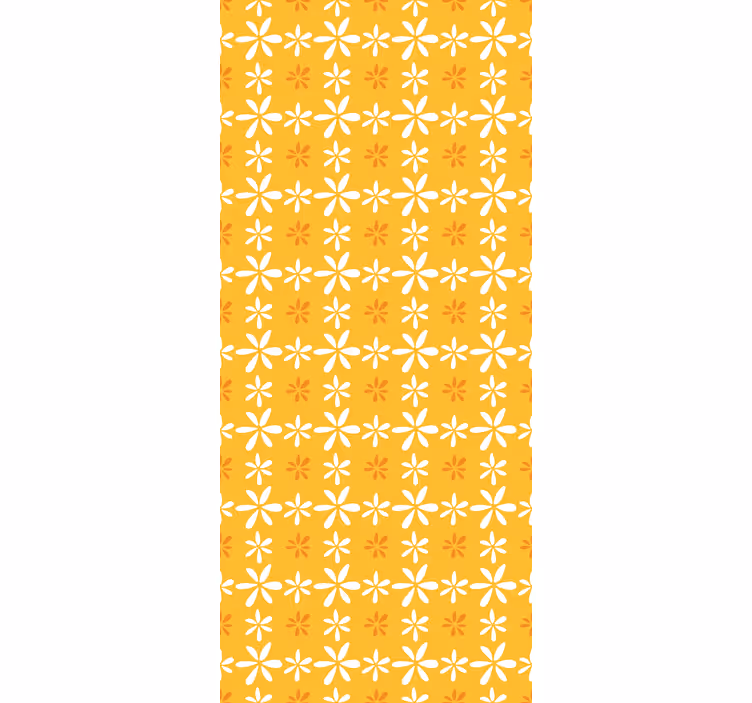 Tenda a rullo fiori e piante motivo floreale del sole - TenStickers