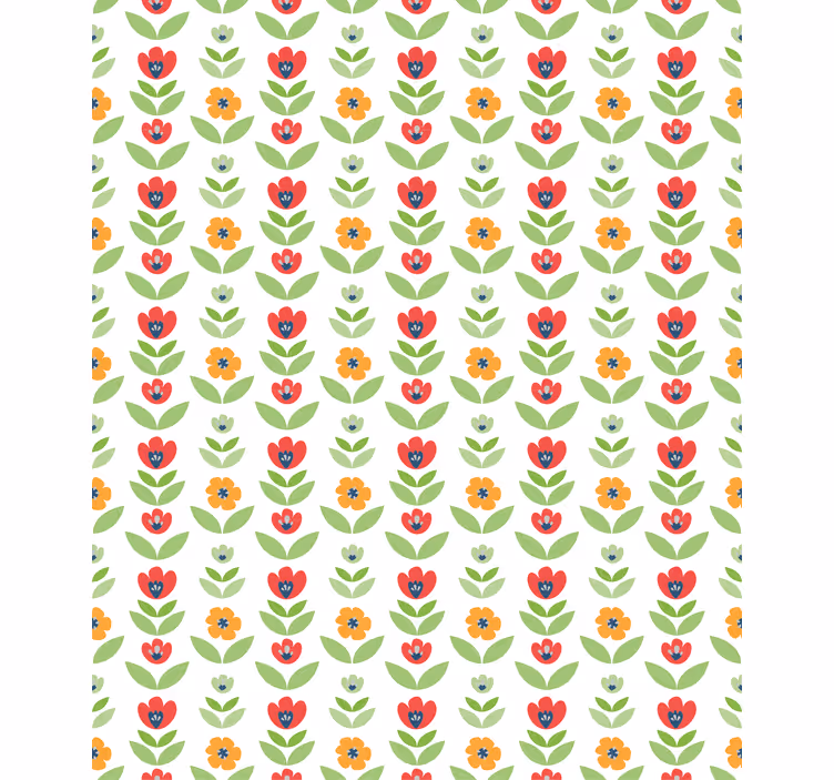 Tenda a rullo fiori e piante affascinante motivo floreale - TenStickers