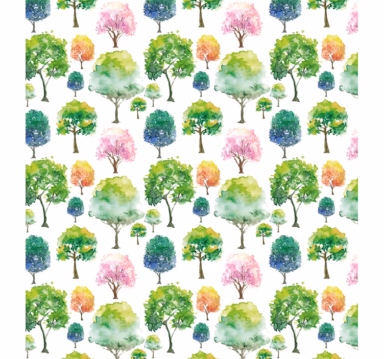 Tenda a rullo alberi modello stagionale - TenStickers