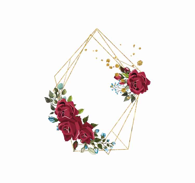 Tenda a rullo elegante composizione floreale di rose - TenStickers