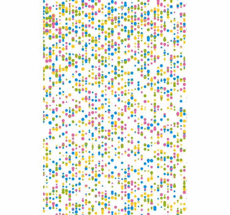 Tenda a rullo neonati motivo a pois colorati - TenStickers