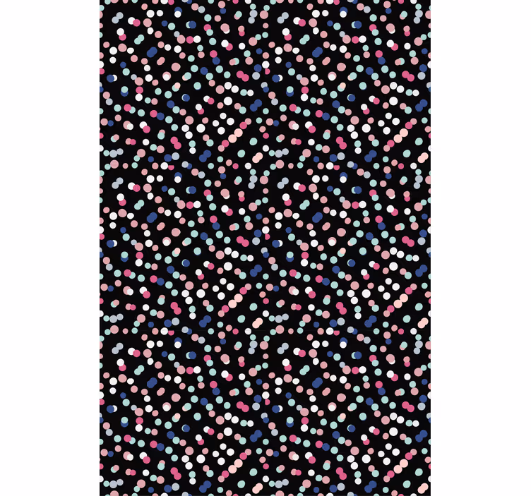 Tenda a rullo camera ragazzi motivo a pois colorati - TenStickers