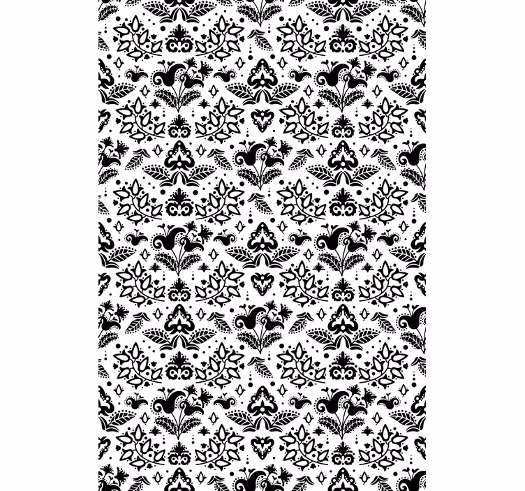 Tenda a rullo fiori eleganti elementi floreali - TenStickers