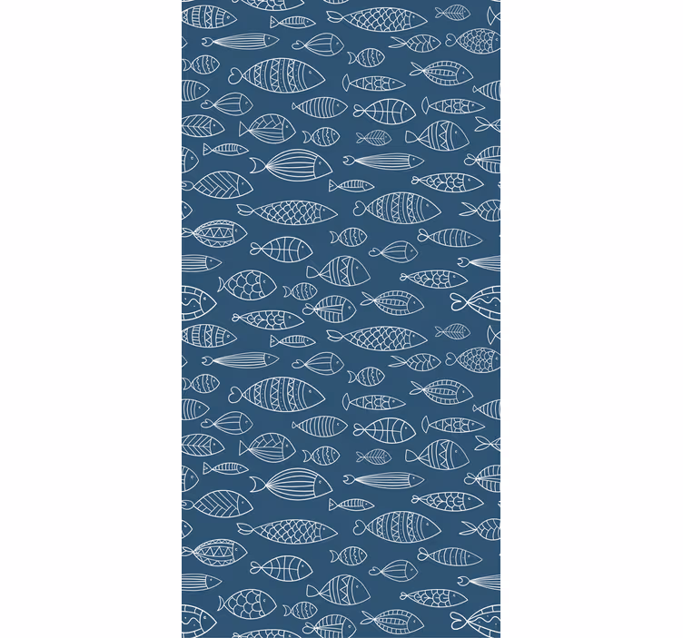 Tenda a rullo animali disegno del modello del pesce - TenStickers
