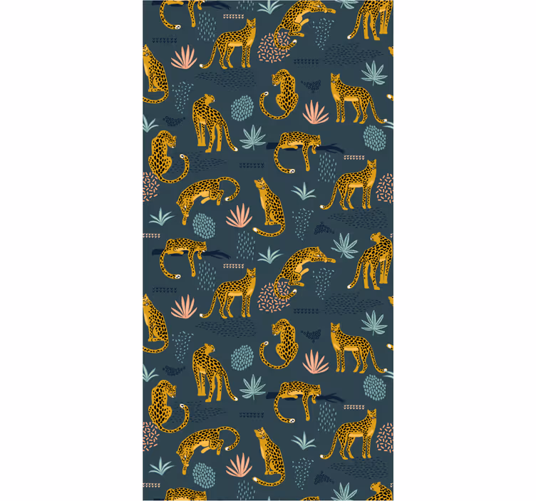 Tenda a rullo animali stampa leopardo giungla - TenStickers