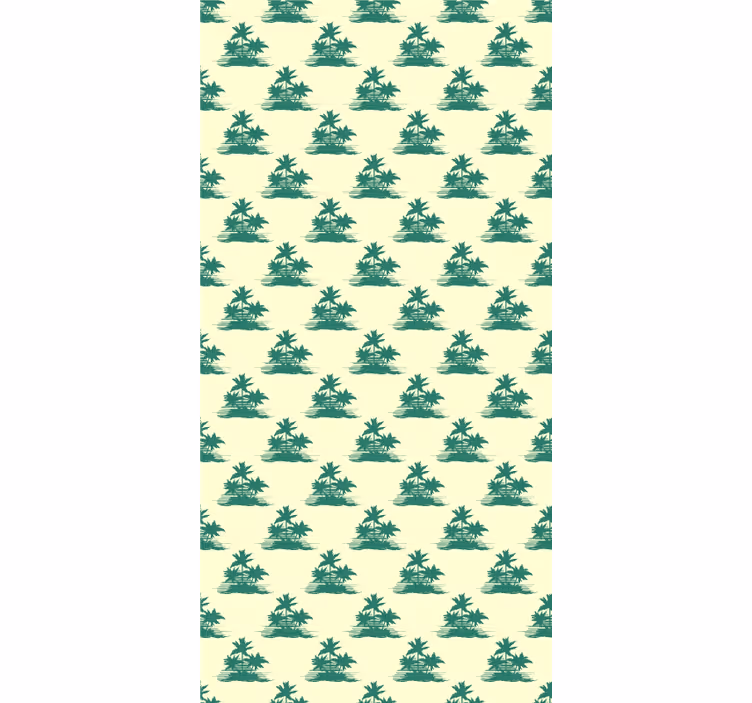 Tenda a rullo alberi sagome di palme tropicali - TenStickers