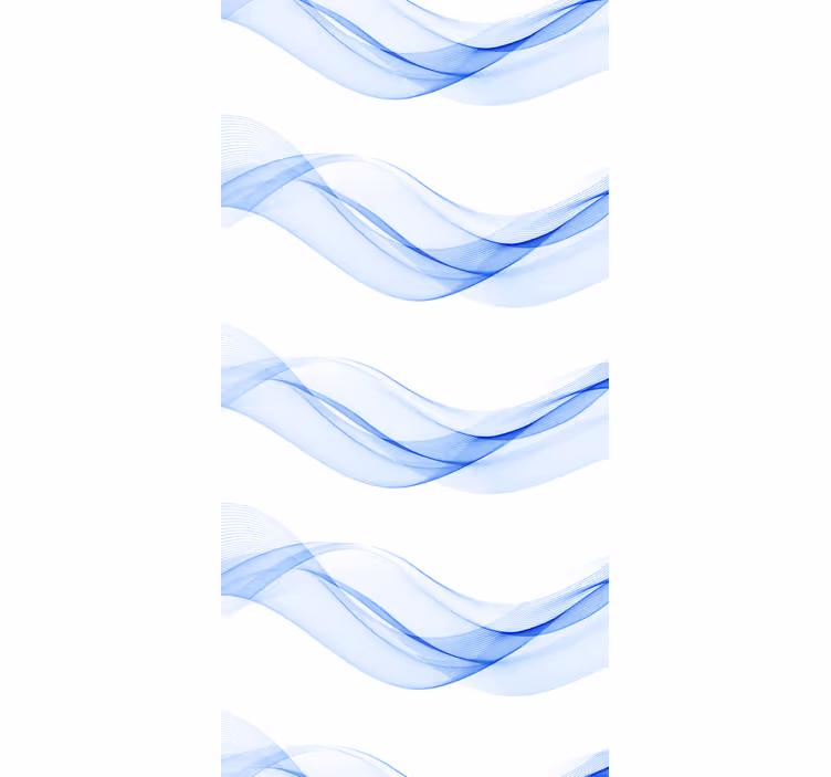 Tende a rullo moderne Silhouette onda blu - TenStickers