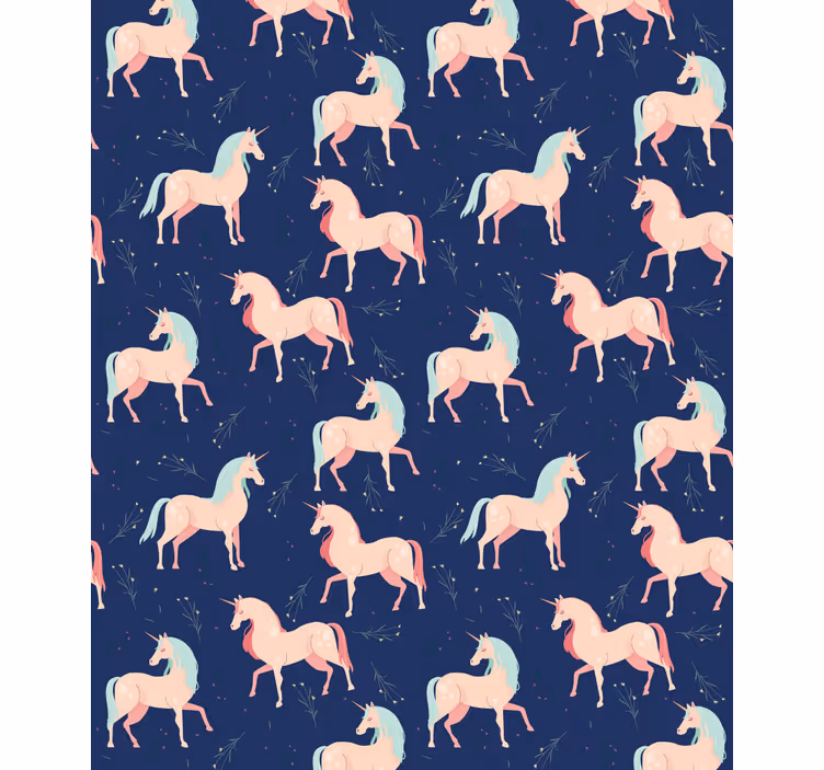 Tenda a rullo animali motivo unicorni incantati - TenStickers