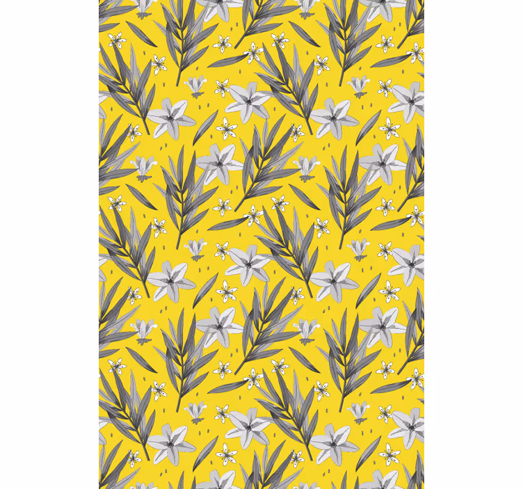 Tenda a rullo fiori e piante motivo botanico floreale - TenStickers