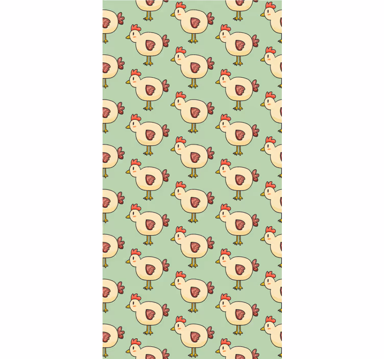 Tenda a rullo animali delizioso motivo di pollo - TenStickers