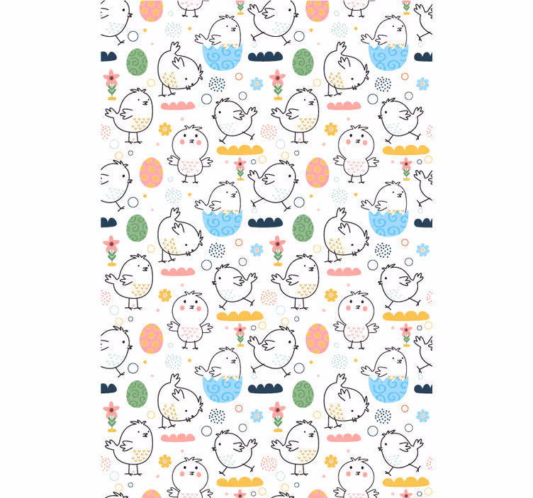Tenda a rullo animali semplici pulcini - TenStickers