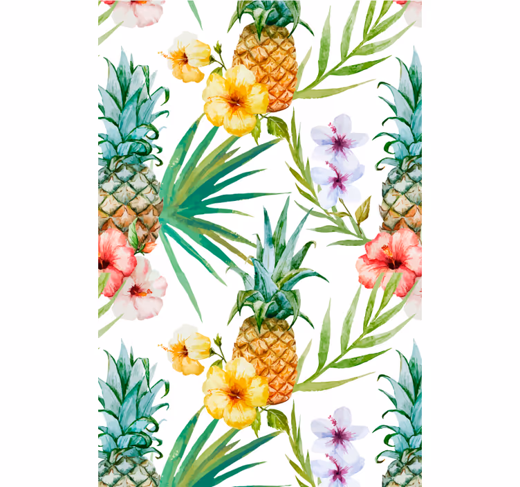 Tenda a rullo cucina frutta e verdura Ananas dipinto - TenStickers