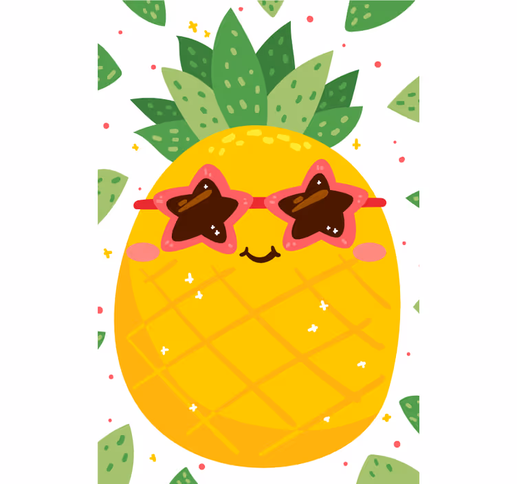 Tenda a rullo cucina frutta e verdura Ananas - TenStickers