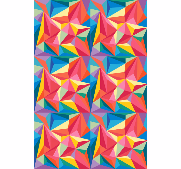 Rullo originale geometrico colorato per cameretta - TenStickers