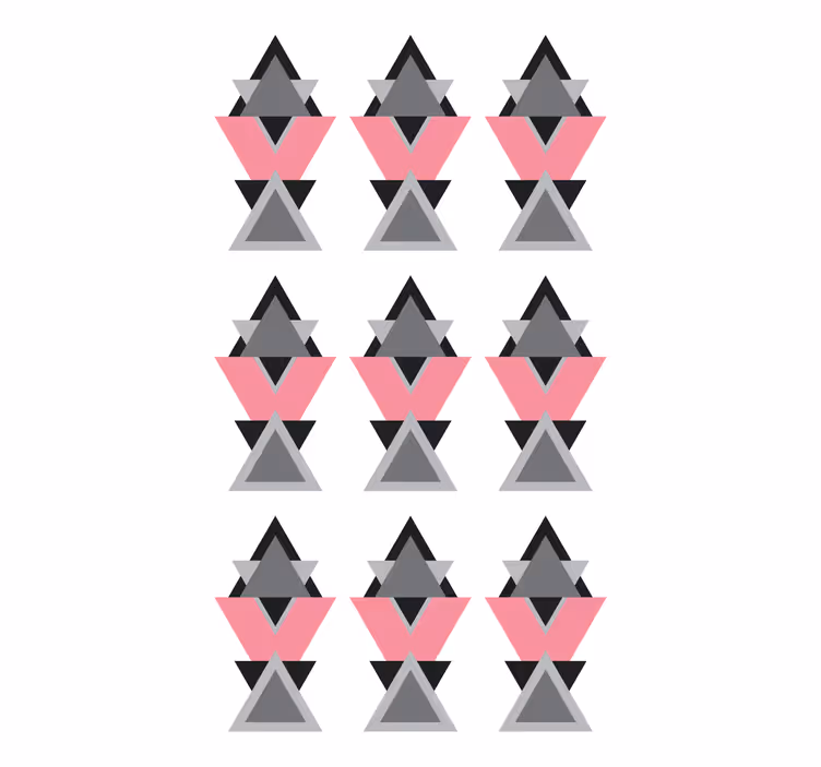 Tenda a rullo moderna forme triangolari geometriche - TenStickers