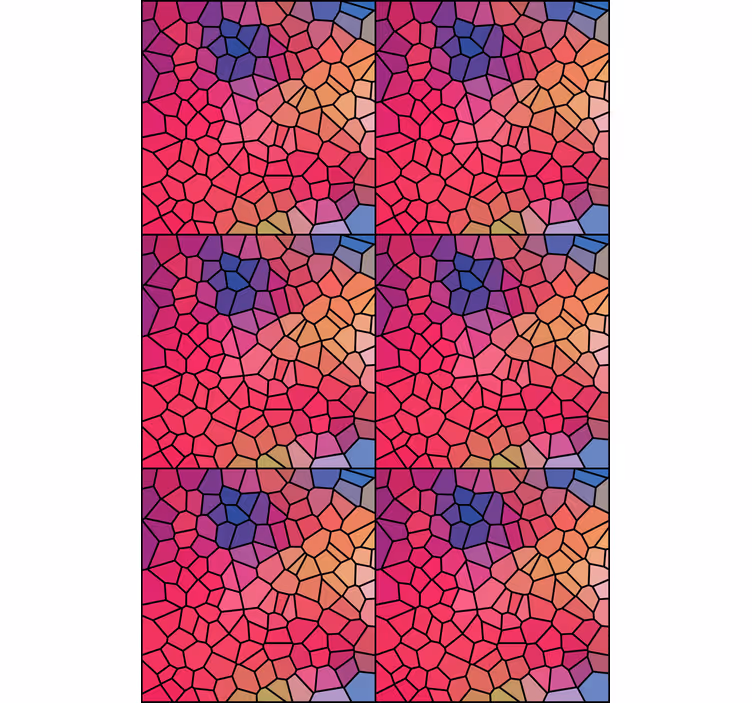 Tende a rullo motivi motivo a mosaico colorato - TenStickers
