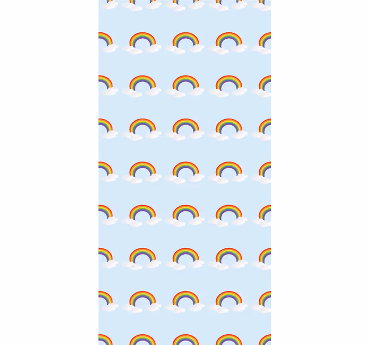 Tenda a rullo cameretta gli arcobaleni applaudono - TenStickers