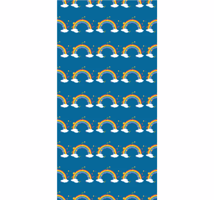 Tenda a rullo originale modello di arcobaleni colorati - TenStickers