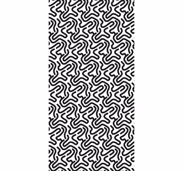 Tende a rullo motivi linee curve astratte - TenStickers