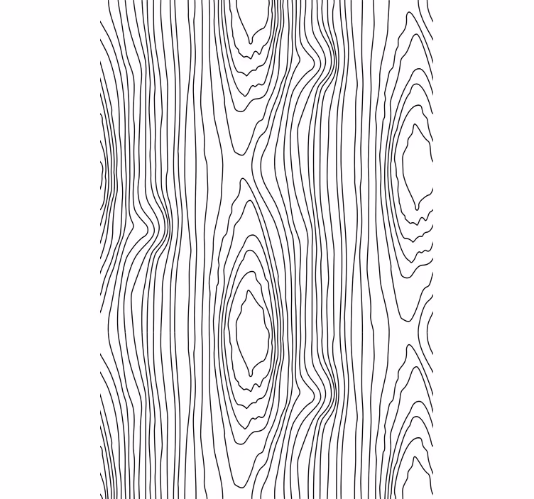 Tende a rullo motivi linee di legno in bianco e nero - TenStickers