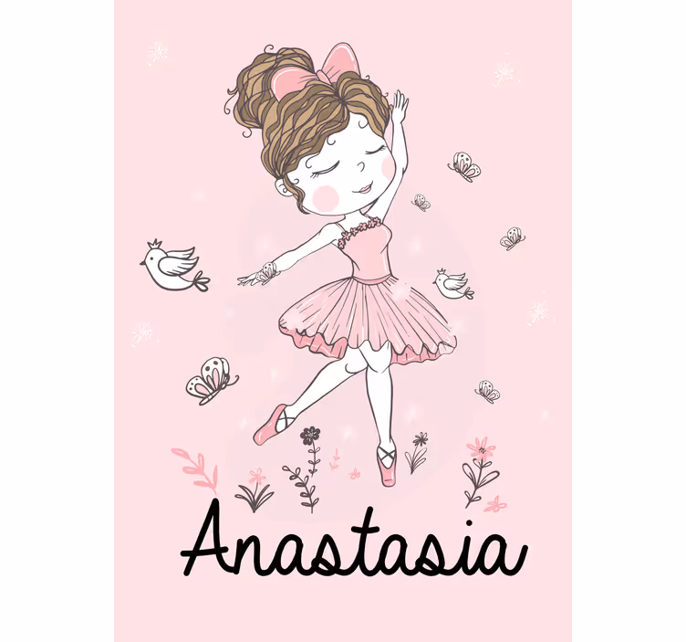 Tende a rullo personalizzabili Ragazza che balla nordica - TenStickers