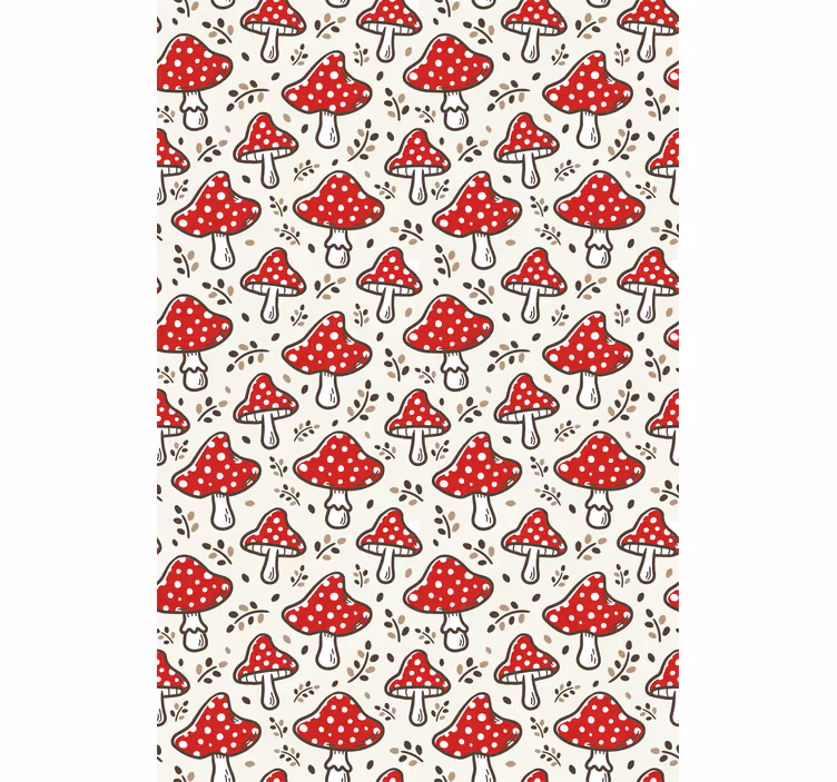Tende a rullo da cucina Moderno motivo a fungo colorato - TenStickers