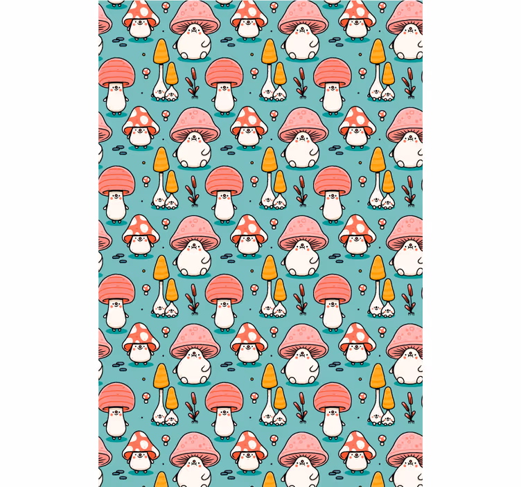 Tenda a rullo cameretta personaggi dei funghi bambini - TenStickers