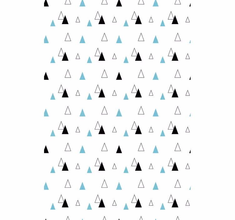 Tenda a rullo stile nordico motivo triangolare minimalista - TenStickers