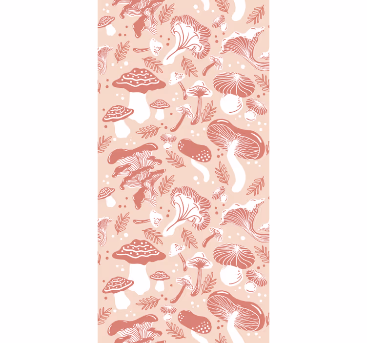 Tenda a rullo piante e fiori modello di varietà di funghi - TenStickers
