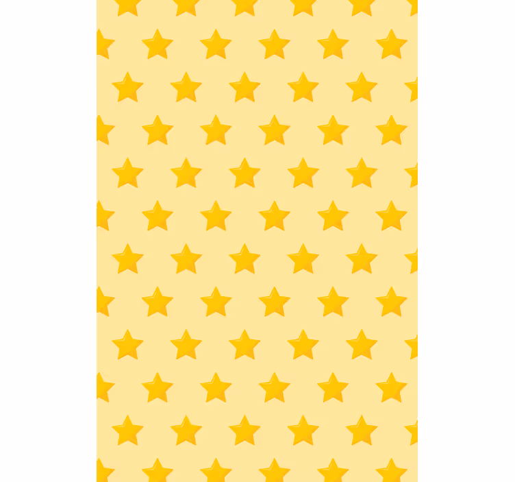 Tenda a rullo originale motivo a stella gialla - TenStickers