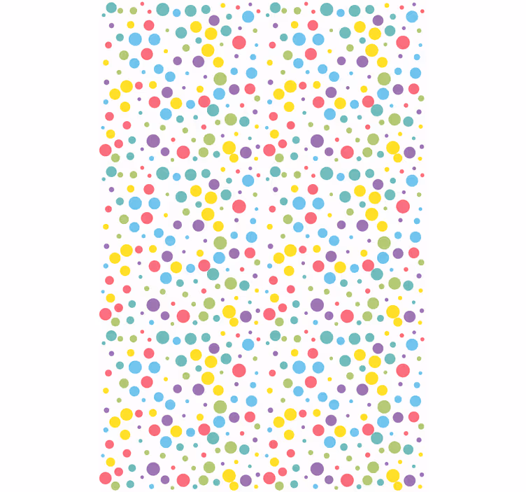 Tende a rullo moderne Motivo a pois colorati - TenStickers