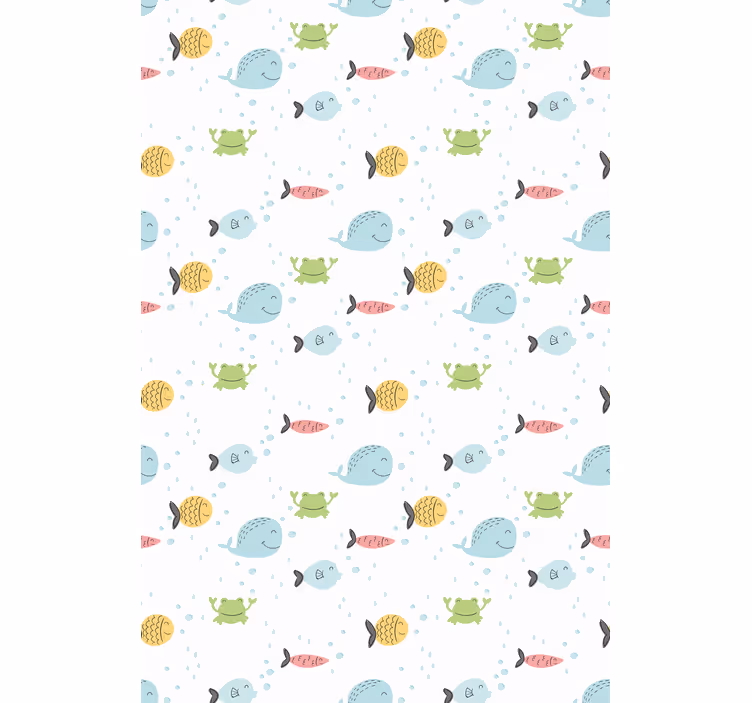 Tenda a rullo animali vita marina per bambini - TenStickers