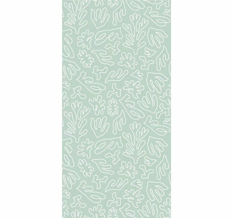 Tenda a rullo fiori e piante motivi vegetali eleganti - TenStickers