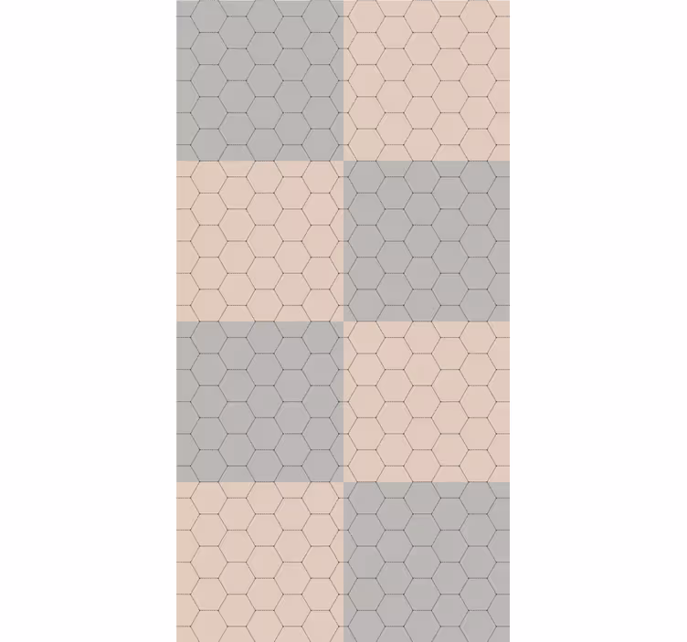 Tenda a rullo elegante blocchi modello esagonale - TenStickers