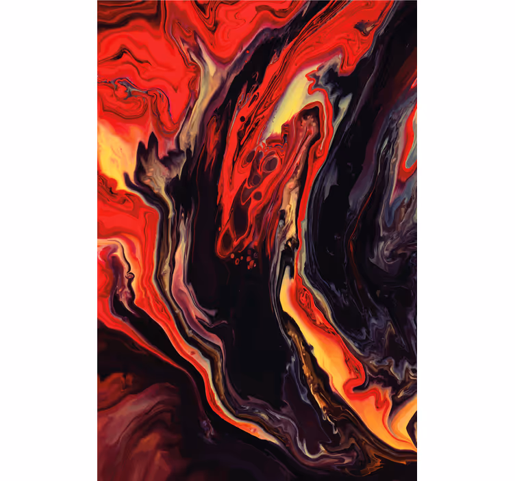 Tende a rullo motivi vorticoso rosso e nero - TenStickers