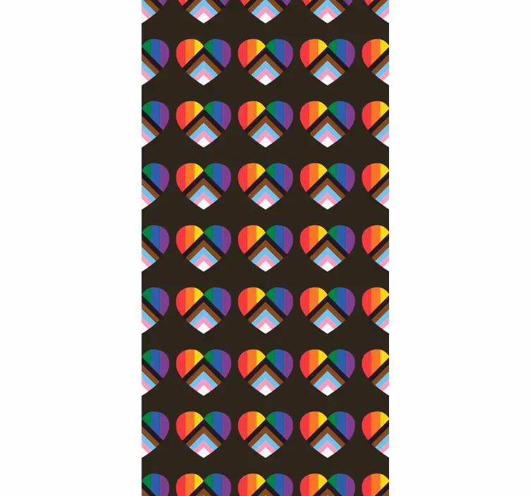 Tenda a rullo divertente motivo a cuore vibrante - TenStickers