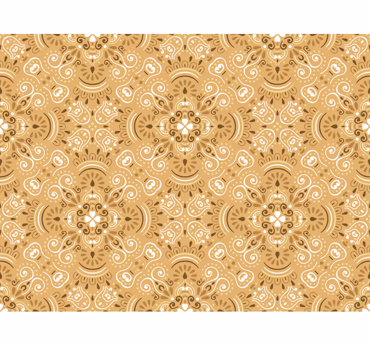 Tenda a rullo classica ornamentale beige - TenStickers
