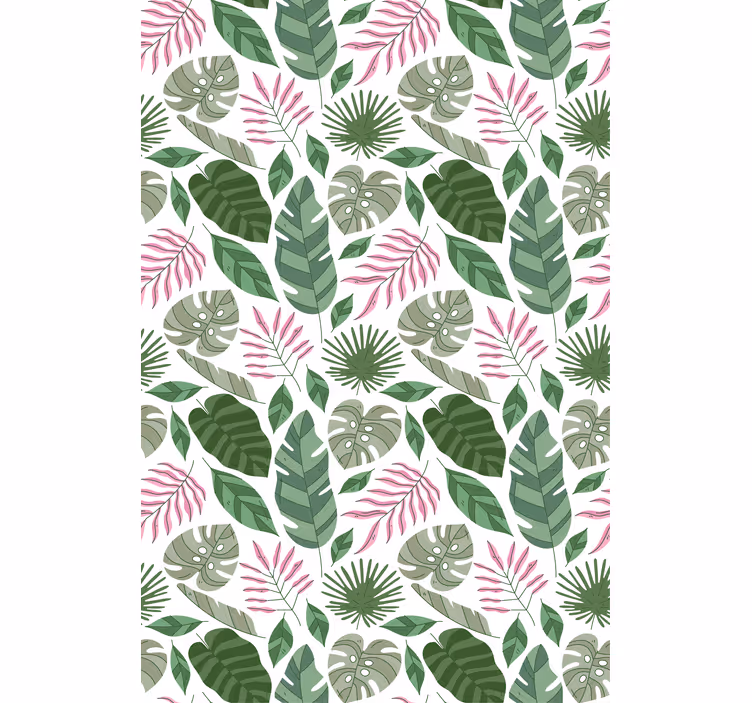 Tenda a rullo fiori e piante Piante da giardino minimaliste tropi - TenStickers