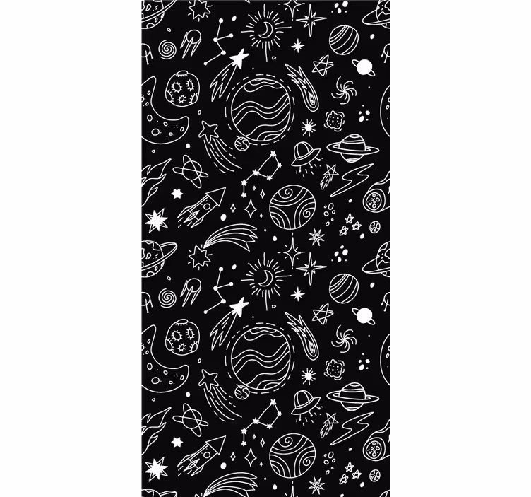 Tenda a rullo gamer tema esplorazione spaziale - TenStickers