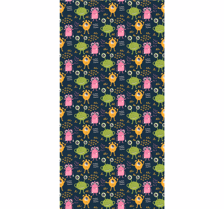 Tende a rullo Bambini Divertenti alieni colorati illustrazione - TenStickers