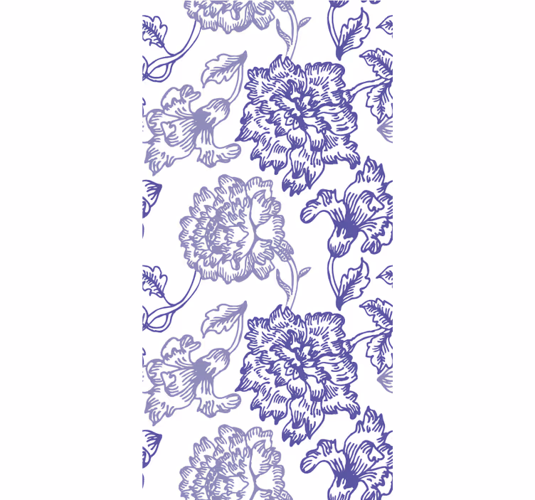 Tenda a rullo fiori e piante elegante tema floreale - TenStickers