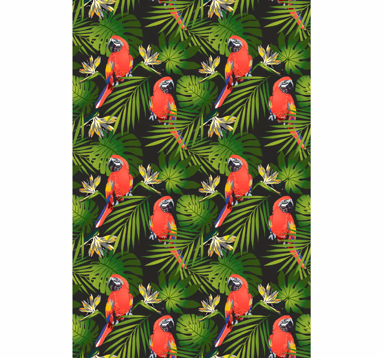 Tenda a rullo animali pappagalli tropicali colorati - TenStickers