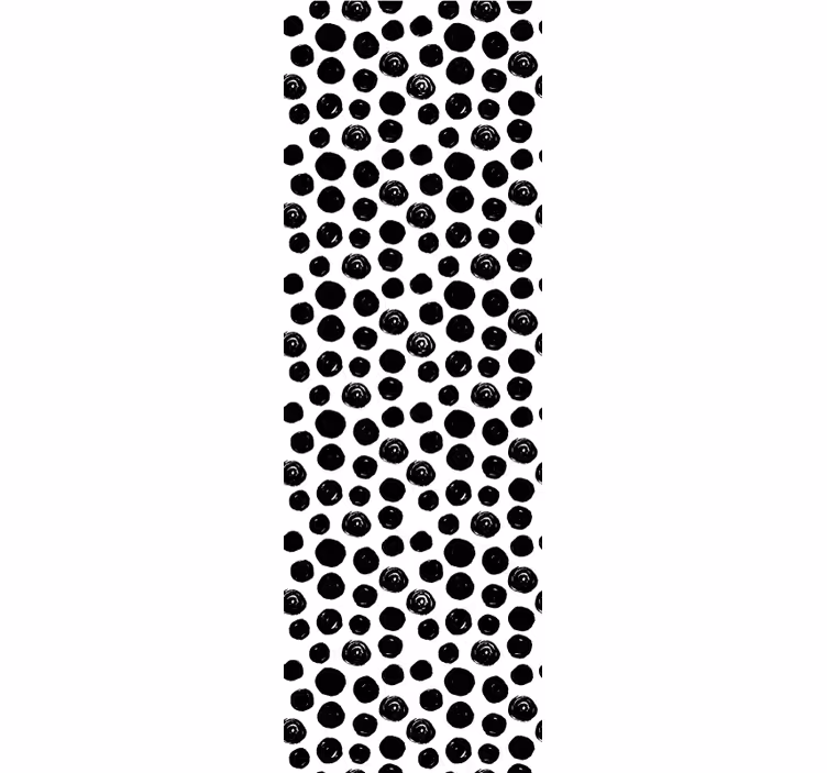 Tende a rullo motivi a pois neri - TenStickers